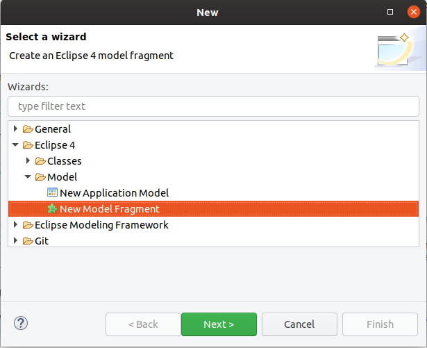 Adding a new fragment model file