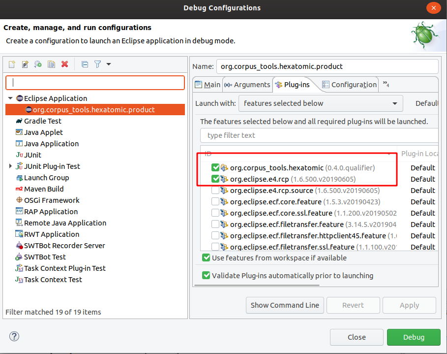 Product launch configuration