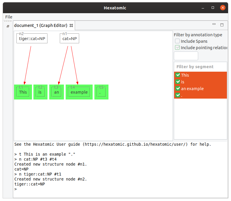 Output after adding an NP and a namespace