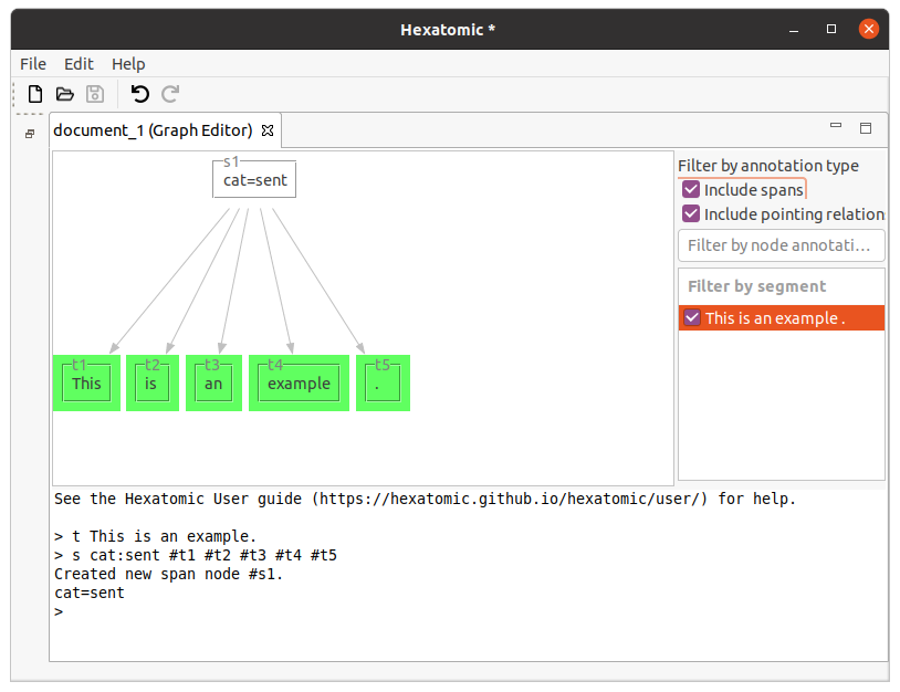 Output after adding an NP node